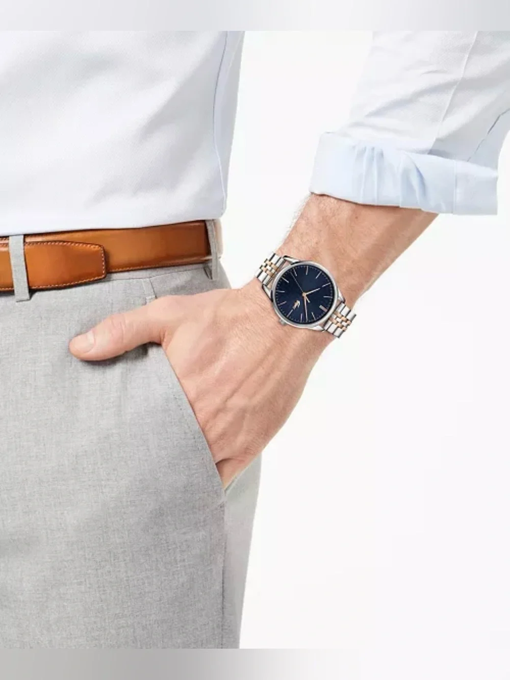 Lacoste 2011048 Men's Vienna Two-Tone Stainless Steel Bracelet Watch 42mm